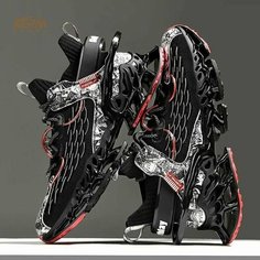 Кроссовки , размер CN44=Длина стопы27.5см=Длина стельки 28.5cm, черный Нет бренда