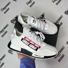 Кроссовки adidas NMD_R1, размер 42 eu / 8,5 US / 26,5 см, белый