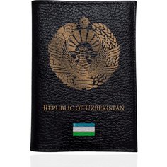 Обложка для паспорта , черный, золотой Signum Case