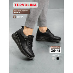 Кроссовки TERVOLINA, полнота 6 (RU)/ на среднюю стопу, размер 36, черный (12)