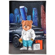 Обложка для паспорта MustHaveCase, белый/синий