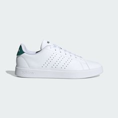 Кроссовки adidas Tenis Advantage 2.0, размер 7,5 UK, Cloud White / Core Black / Collegiate Green