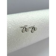 Серьги пусеты ( Verba ), размер 6 мм, серебряный