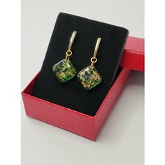 Серьги с подвесками, стекло, белый Fa Bi S