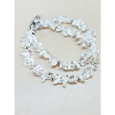 Чокер ENJOY Украшения из камней, горный хрусталь, длина 45 см, бесцветный, серебряный