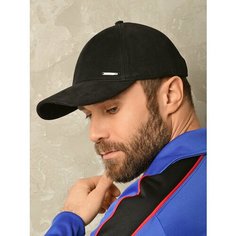 Бейсболка maxval для взрослых и детей, размер 57-59, черный