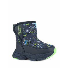 Дутики Kapika, размер 23, синий/салатовый