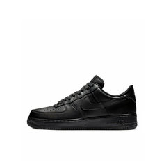 Кроссовки NIKE Air Force 1, полнота F (EU)/ на среднюю стопу, размер 8US 7UK 41EU 40RU 26CM, black