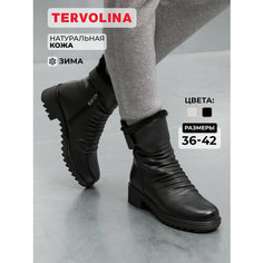Полусапоги TERVOLINA, полнота 6 (RU)/ на среднюю стопу, размер 40, черный