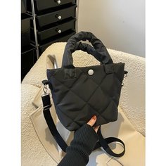 Сумка кросс-боди , фактура стеганая, черный Black Back