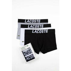 Трусы LACOSTE Сotton Stretch Ultra- Comfortable, комплект из 3 шт., размер XL, разноцветный