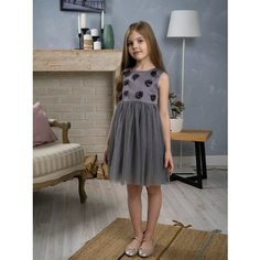 Школьный сарафан LINOY KIDS, размер 2-3 года, серый