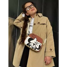 Сумка , черный, белый, коричневый LEE Sisters