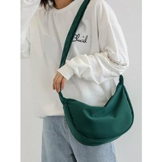 Сумка кросс-боди , фактура гладкая, зеленая Black Back