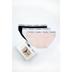 Трусы CALVIN KLEIN, комплект из 3 шт., размер S, розовый