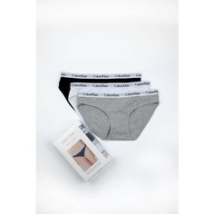 Трусы CALVIN KLEIN, комплект из 3 шт., размер S, разноцветный