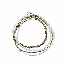 Комплект украшений VERUSCHKA JEWELRY, жемчуг пресноводный культивированный, длина 35 см, белый