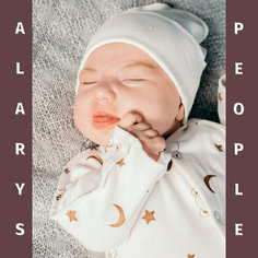 Комбинезон ALARYSPEOPLE для новорожденных, размеры 50-62, закрытая стопа, размер 50, молочный