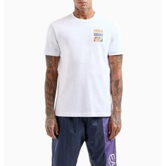 Футболка спортивная EA7 EMPORIO ARMANI Emporio Armani Graphic Series, размер XXL, белый/мультиколор