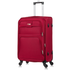 Чемодан Lcase Barcelona, 75 л, размер M, бордовый