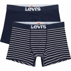 Трусы Levis, комплект из 2 шт., размер XL, синий/полоска Levis®