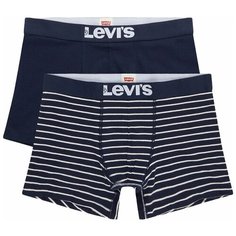 Трусы Levis, комплект из 2 шт., размер S, синий/полоска Levis®