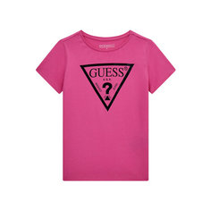Футболка GUESS, размер 10 лет, темно-розовый