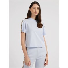 Футболка GUESS Side logo t-shirt, размер XS, голубой