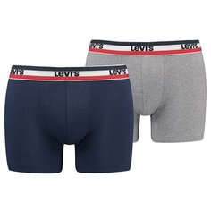 Трусы Levis, комплект из 2 шт., размер XL, темно-синий/серый Levis®