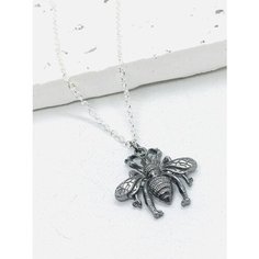 Колье ( Verba ), длина 45 см, серебристый/белый