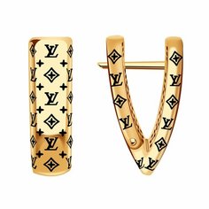 Серьги Diamant online, красное золото, 585 проба, эмаль, длина 1.9 см, , черный