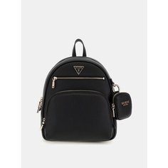Рюкзак GUESS, фактура зернистая, черный