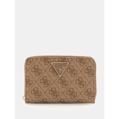 Кошелек GUESS, фактура матовая, розовый/коричневый