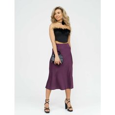 Юбка LOVETEX.STORE, размер 56, Баклажан