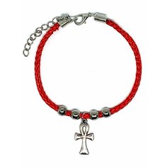 Браслет-нить Вербица, размер 20 см, коричневый