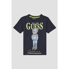 Футболка GUESS SS T-SHIRT, , размер 16 лет, синий