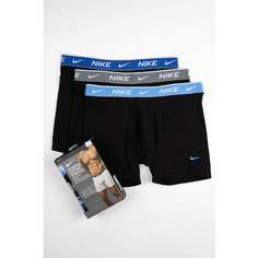 Трусы NIKE Everyday Cotton Stretch, комплект из 3 шт., размер XXL, черный