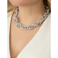 Колье SLOVO JEWELRY, длина 45 см, серебристый