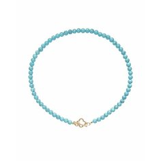 Бусы Strekoza Collection, бирюза, длина 40 см, бирюзовый
