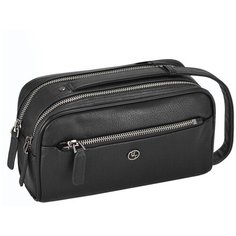 Сумка клатч H.T. 1983.8, фактура гладкая, черная