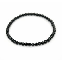 Браслет-нить Handinsilver ( Посеребриручку ), агат, 1 шт., размер 20 см, черный
