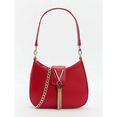 Сумка седло Valentino, рубиновая