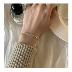 Браслет-цепочка, размер 19 см, серебро Top Staly