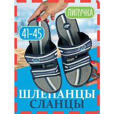 Шлепанцы для идеальных мужчин, размер 43, синий Без бренда