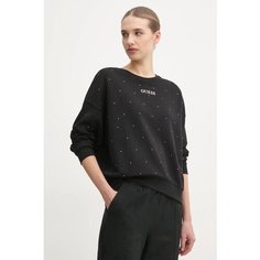 Свитшот GUESS, размер XL, , черный