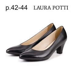 Туфли лодочки Laura Potti Большие размеры, размер 43, черный