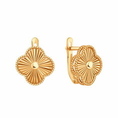 Серьги Diamant online, красное золото, 585 проба, длина 1.2 см
