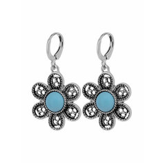 Серьги OTOKODESIGN, пластик, серебристый меланж