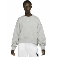 Толстовка спортивная NIKE Nsw phnx flc oos crew, размер XL, , серый