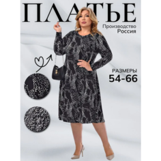 Платье Сакура, размер 58, черный Avanessa Style